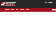 Tablet Screenshot of oneupsigns.com